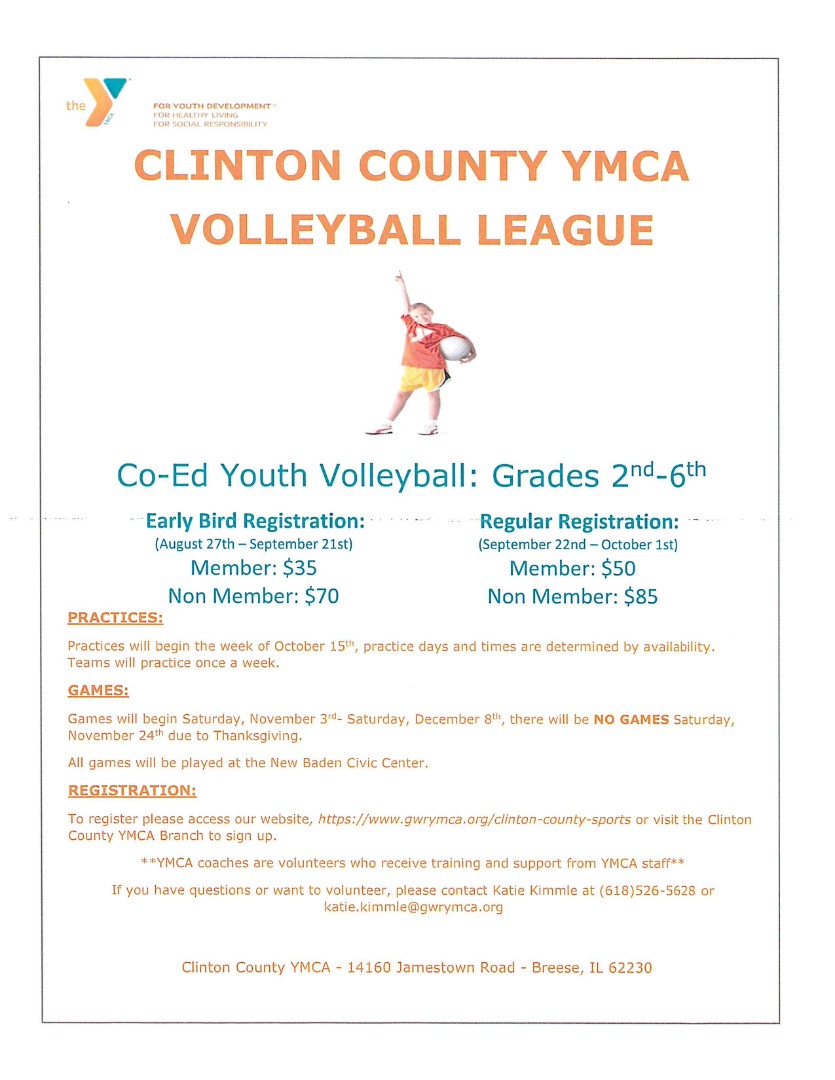 Wesclin CUSD 3 YMCA Volleyball League